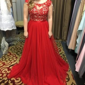 Sherri Hill red dress